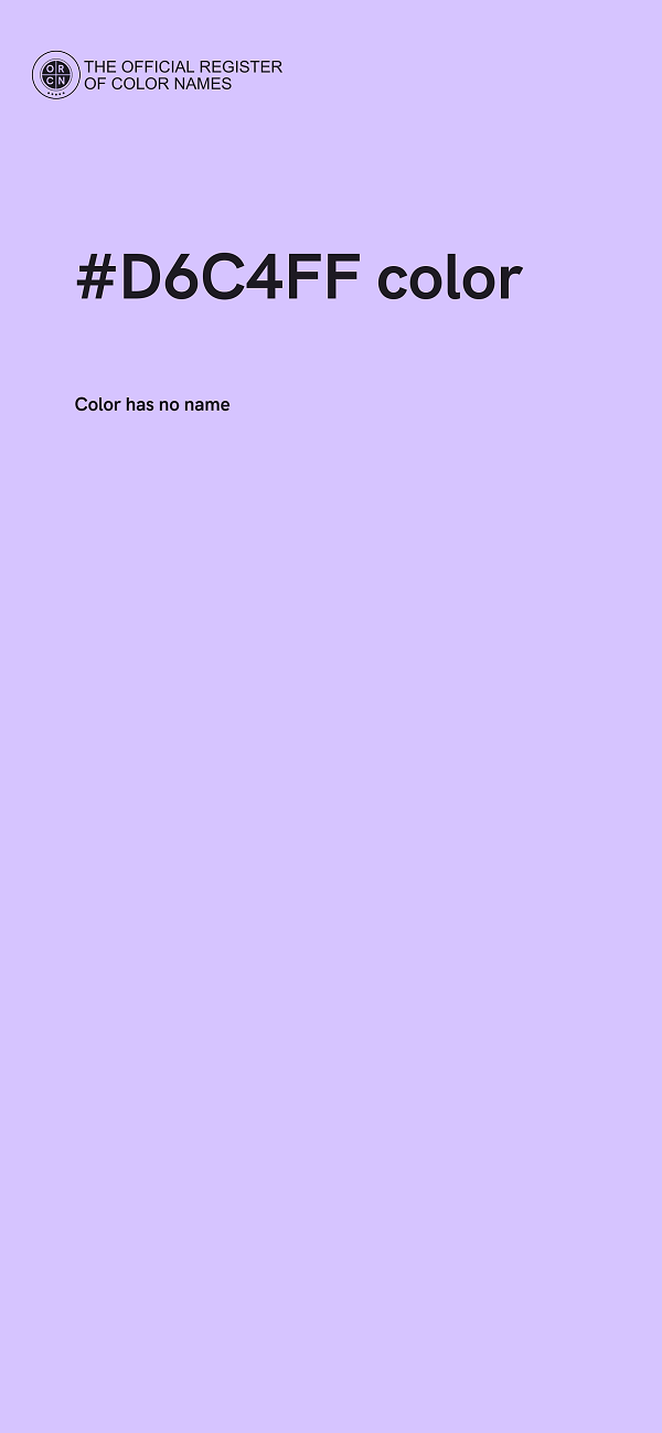 #D6C4FF color image