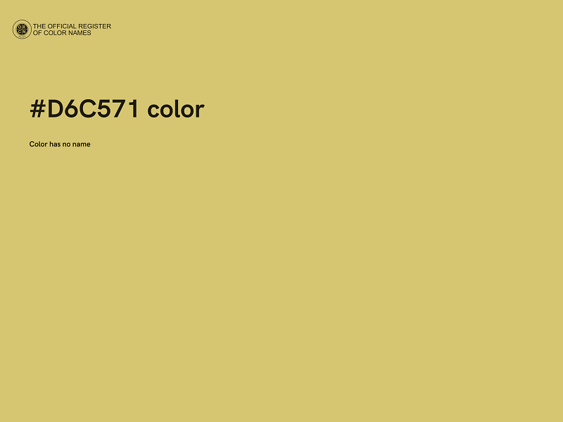 #D6C571 color image