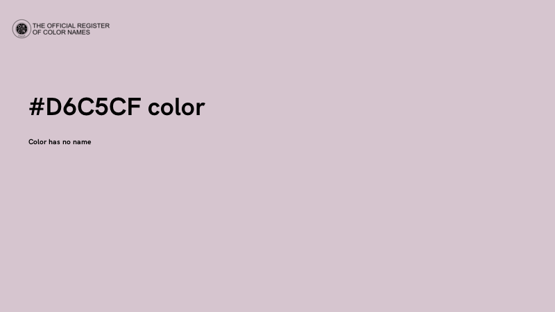 #D6C5CF color image