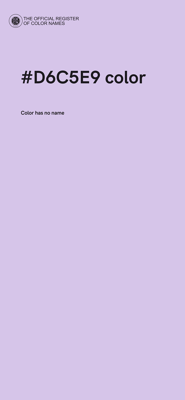 #D6C5E9 color image