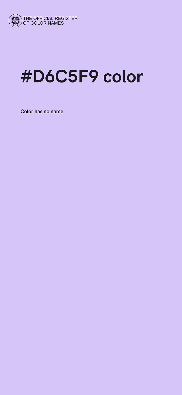 #D6C5F9 color image