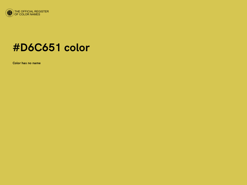 #D6C651 color image