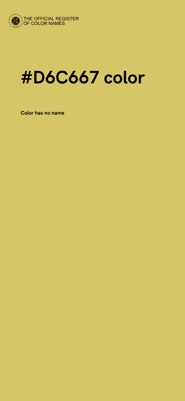 #D6C667 color image