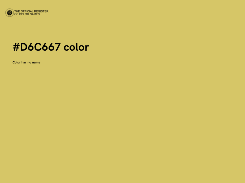 #D6C667 color image