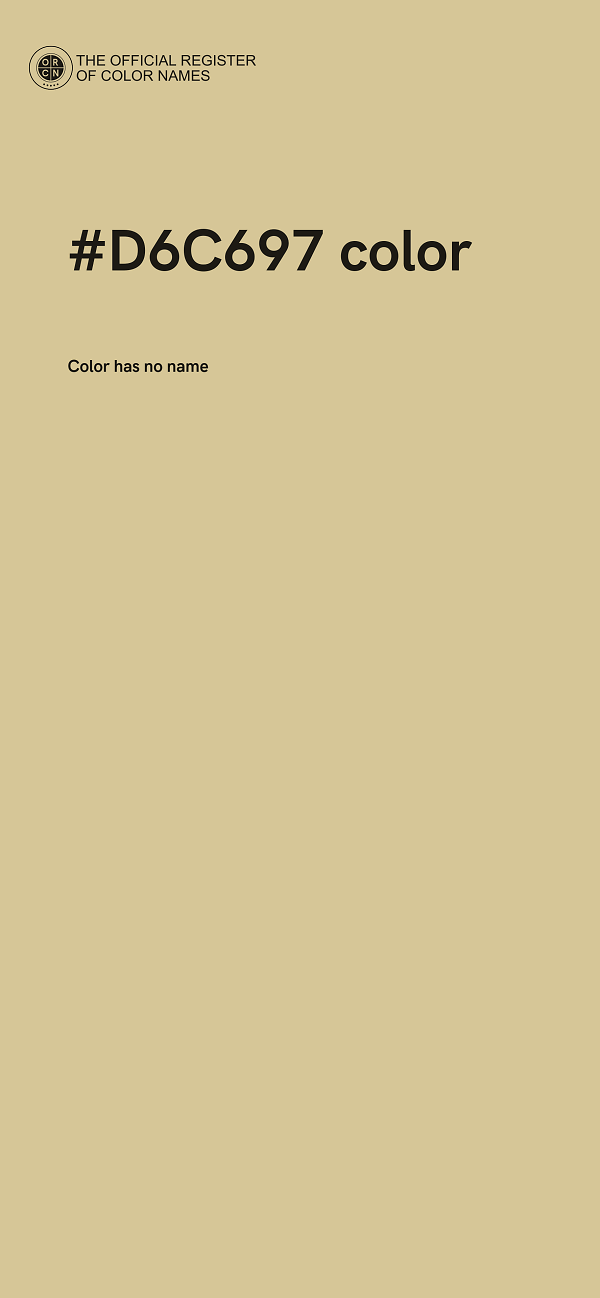 #D6C697 color image