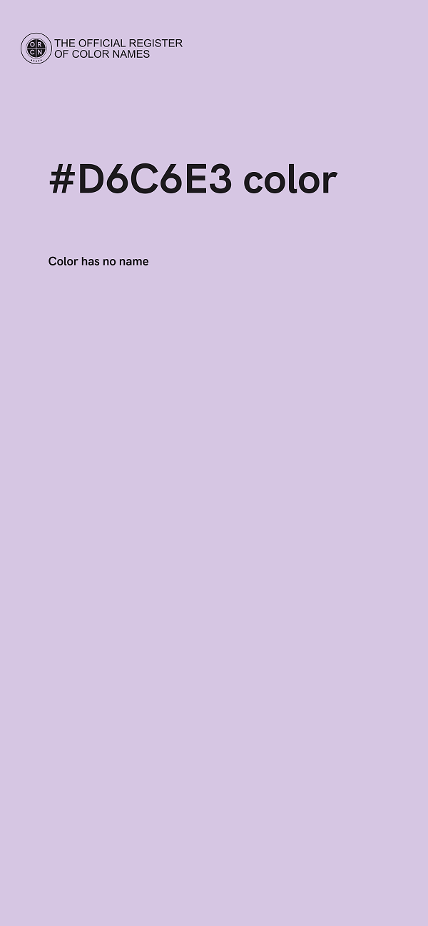 #D6C6E3 color image