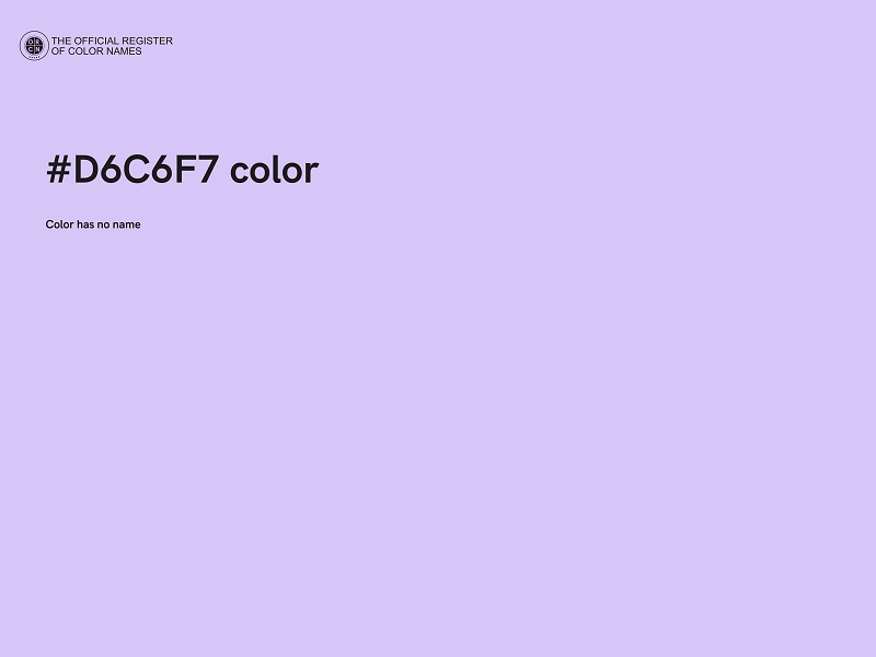 #D6C6F7 color image