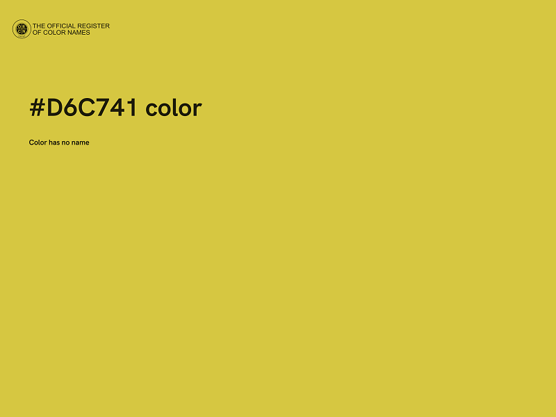 #D6C741 color image