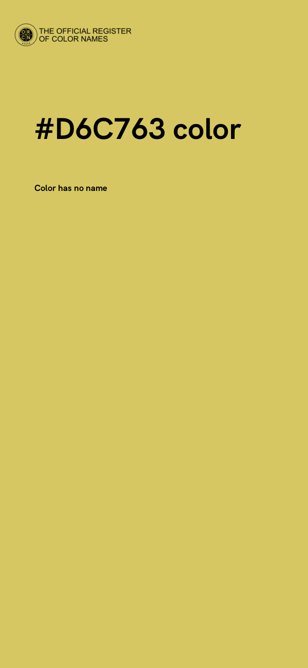 #D6C763 color image