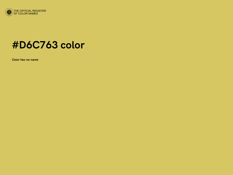 #D6C763 color image