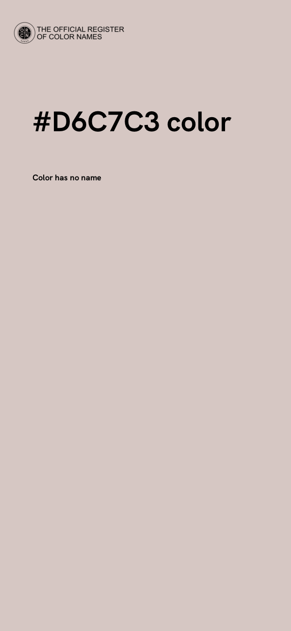 #D6C7C3 color image