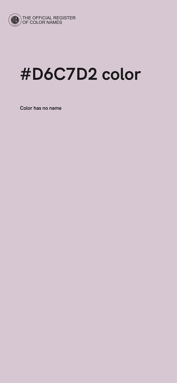 #D6C7D2 color image