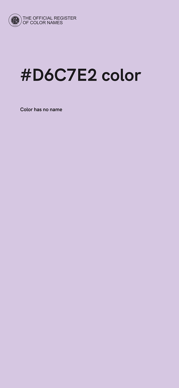 #D6C7E2 color image