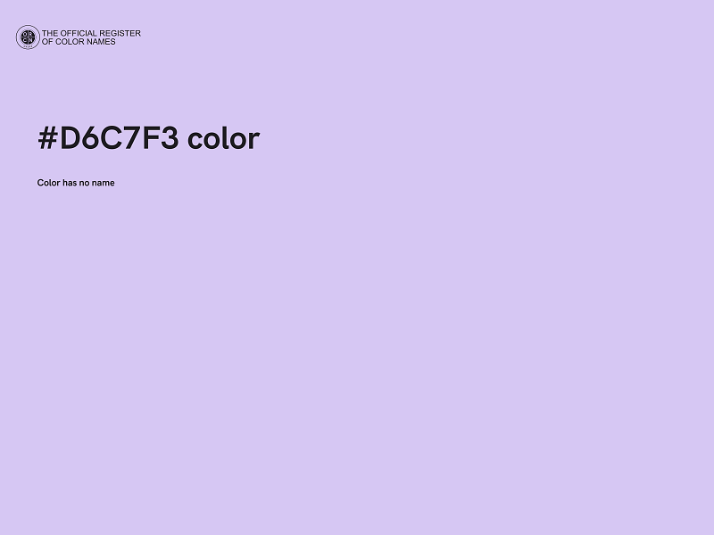 #D6C7F3 color image