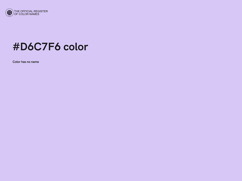 #D6C7F6 color image