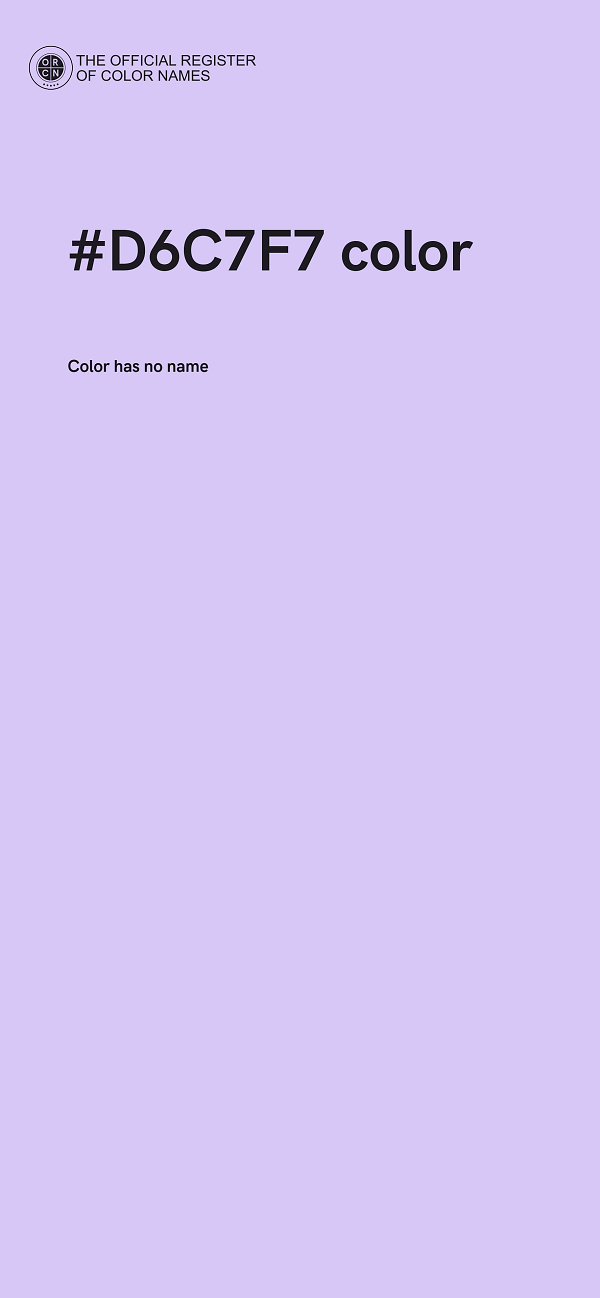 #D6C7F7 color image