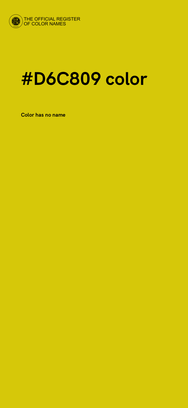 #D6C809 color image