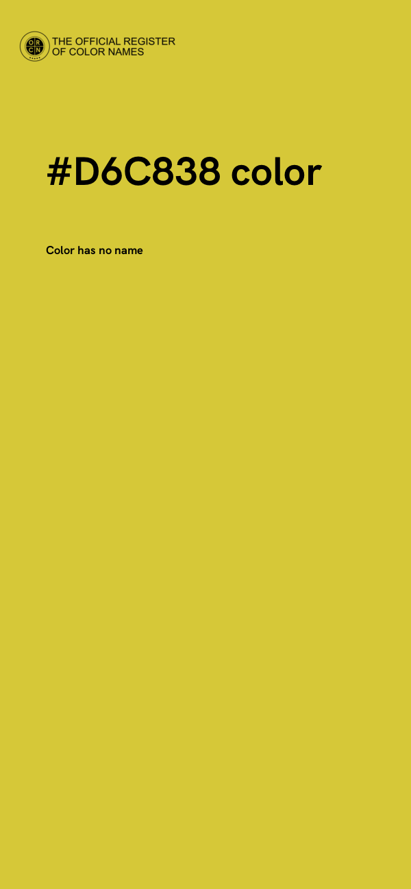 #D6C838 color image