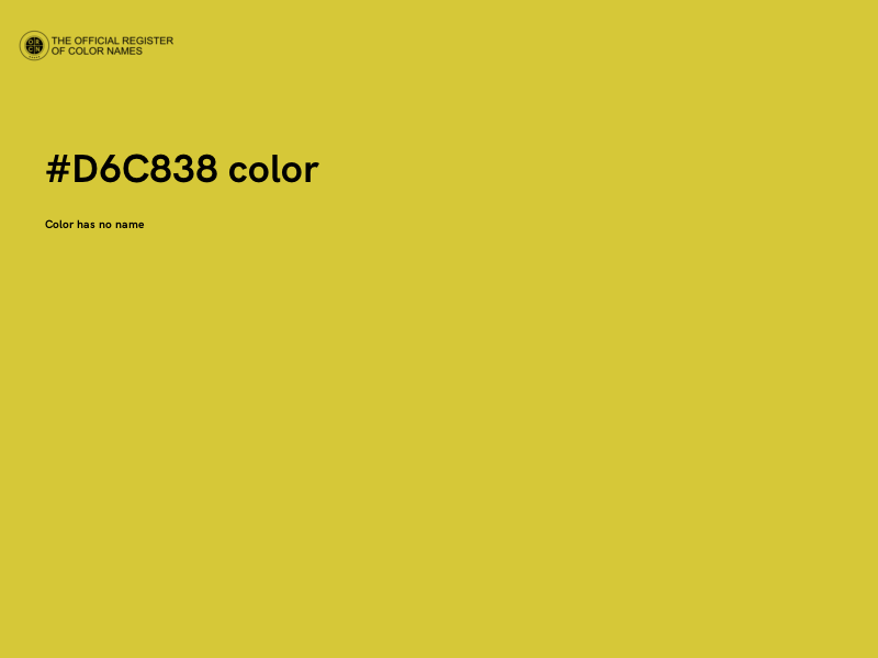 #D6C838 color image