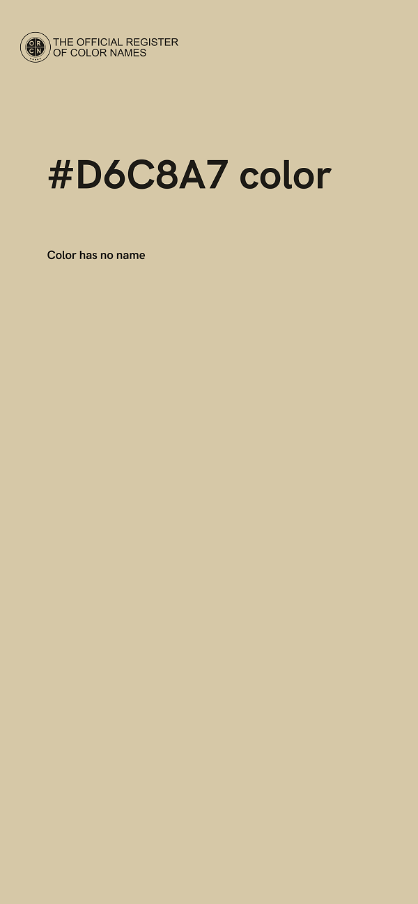 #D6C8A7 color image