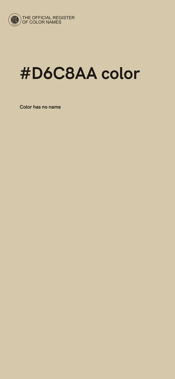 #D6C8AA color image