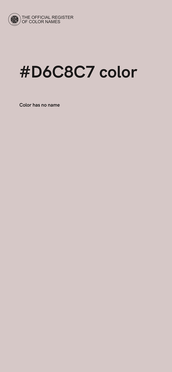 #D6C8C7 color image