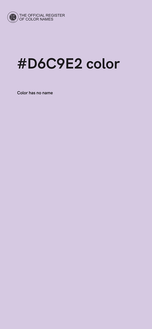#D6C9E2 color image