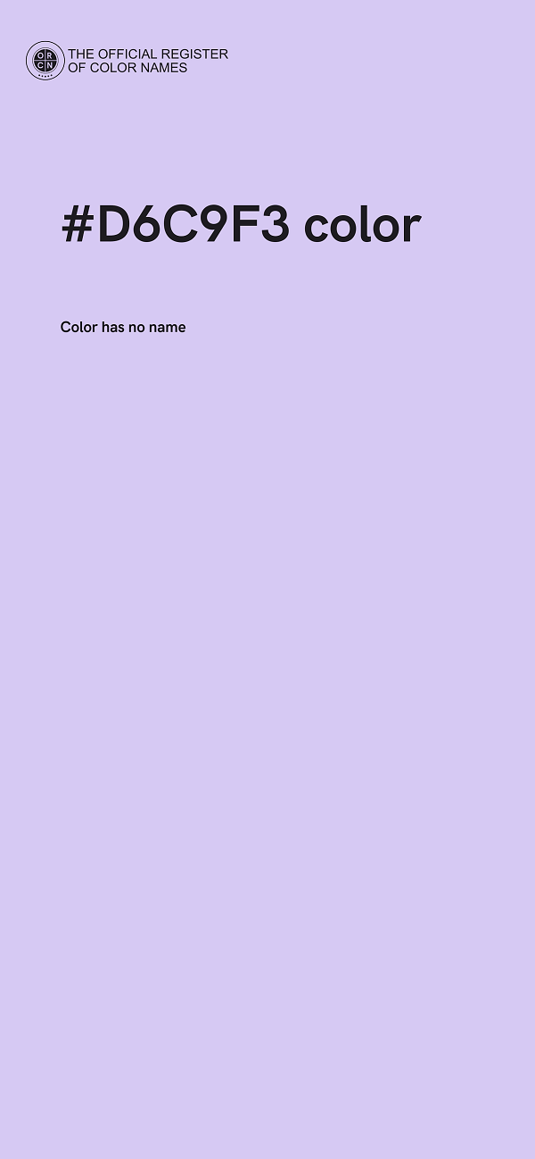 #D6C9F3 color image