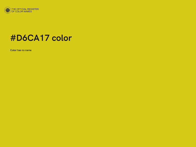 #D6CA17 color image