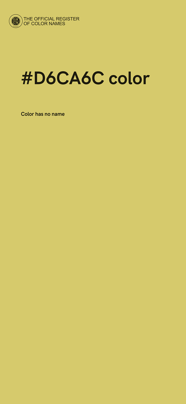 #D6CA6C color image