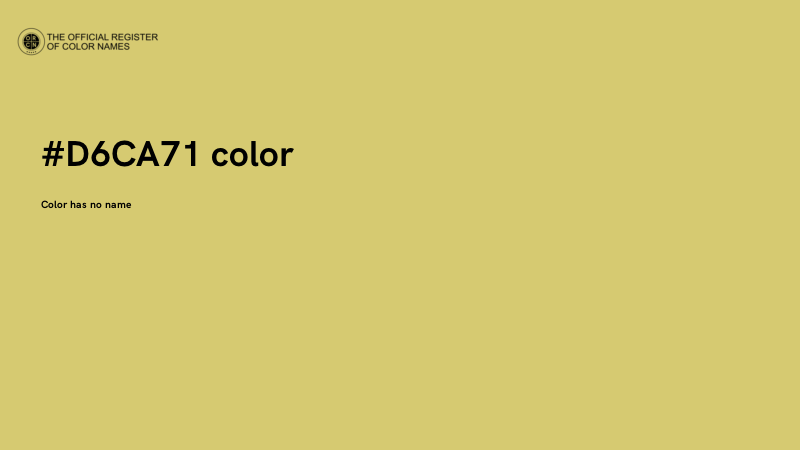 #D6CA71 color image