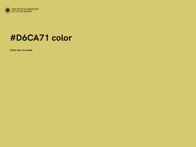 #D6CA71 color image