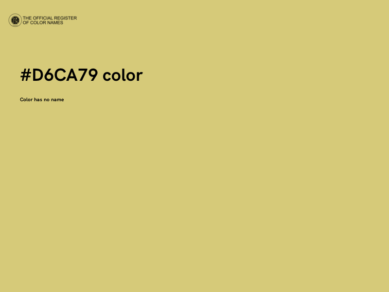 #D6CA79 color image