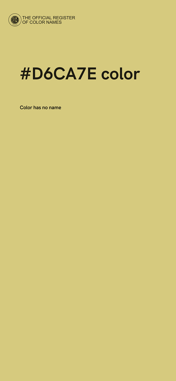 #D6CA7E color image