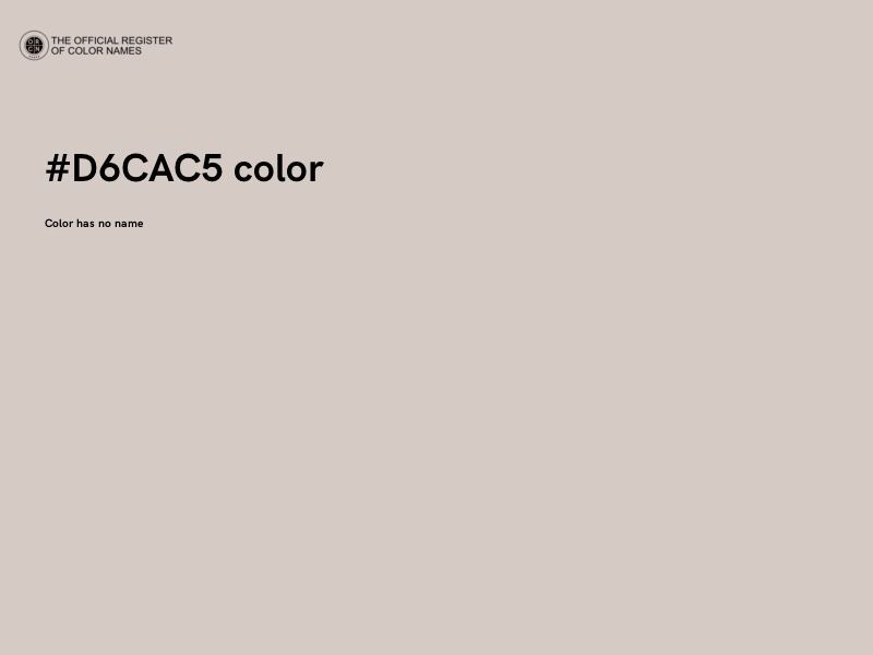 #D6CAC5 color image
