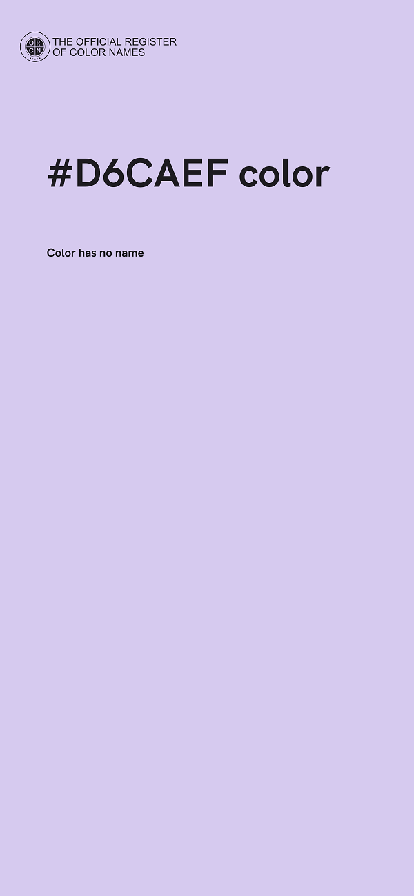 #D6CAEF color image