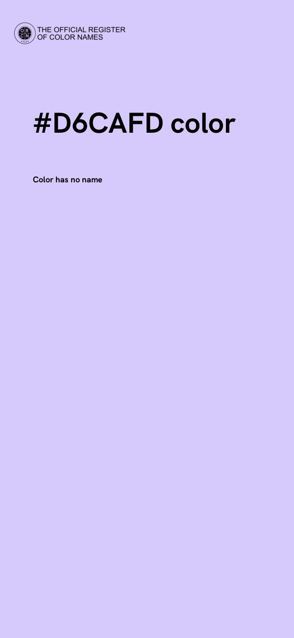 #D6CAFD color image