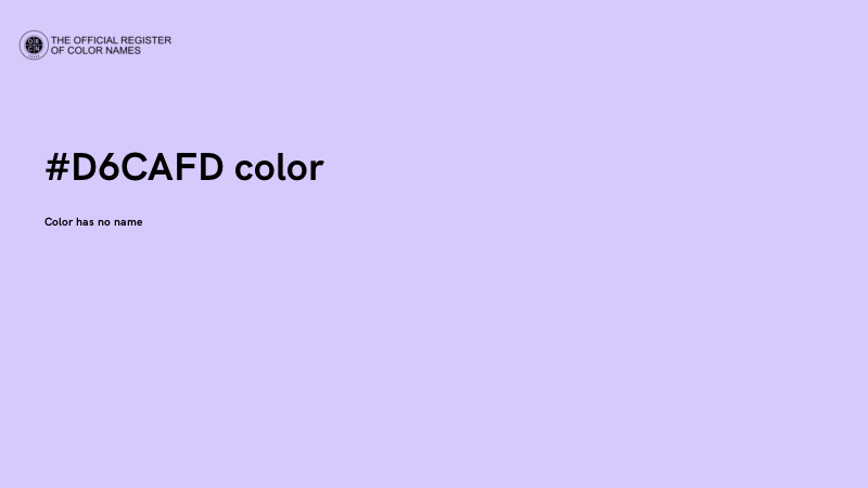 #D6CAFD color image