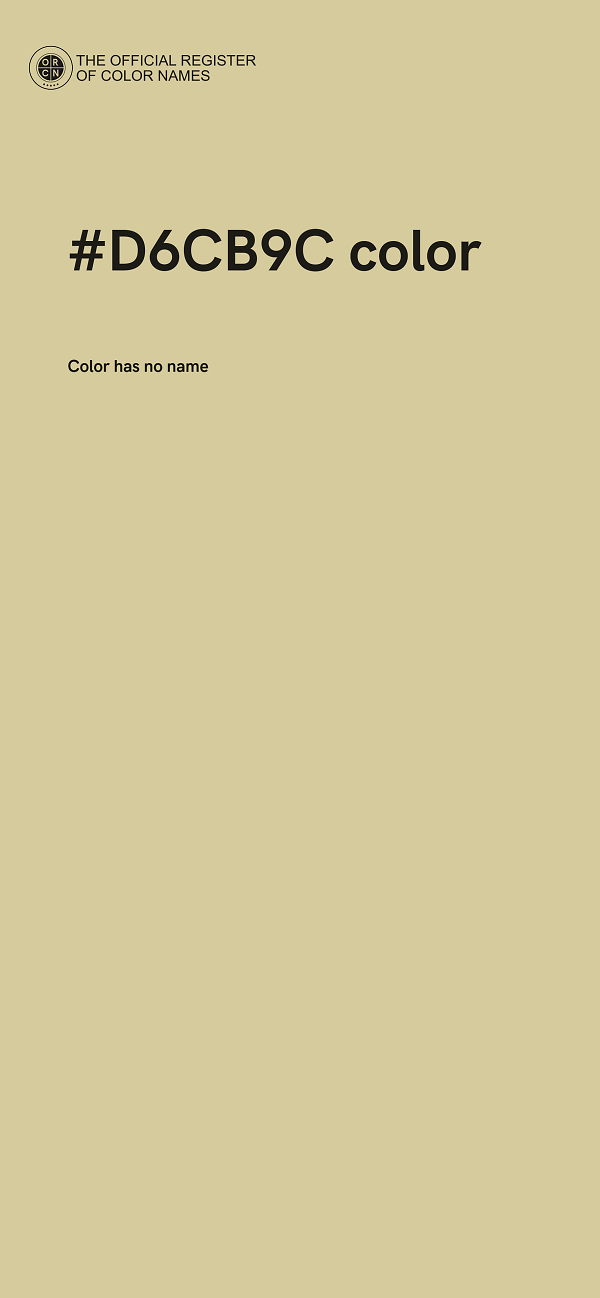 #D6CB9C color image