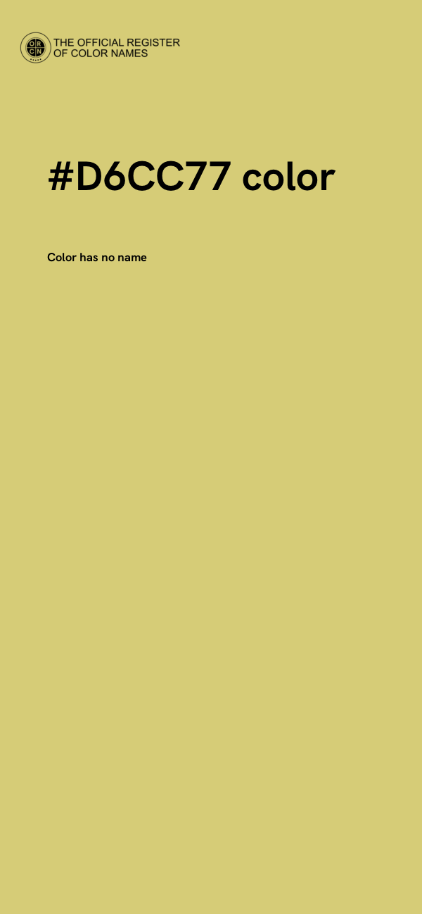 #D6CC77 color image