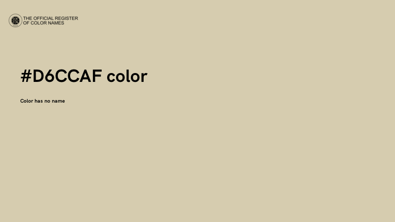 #D6CCAF color image