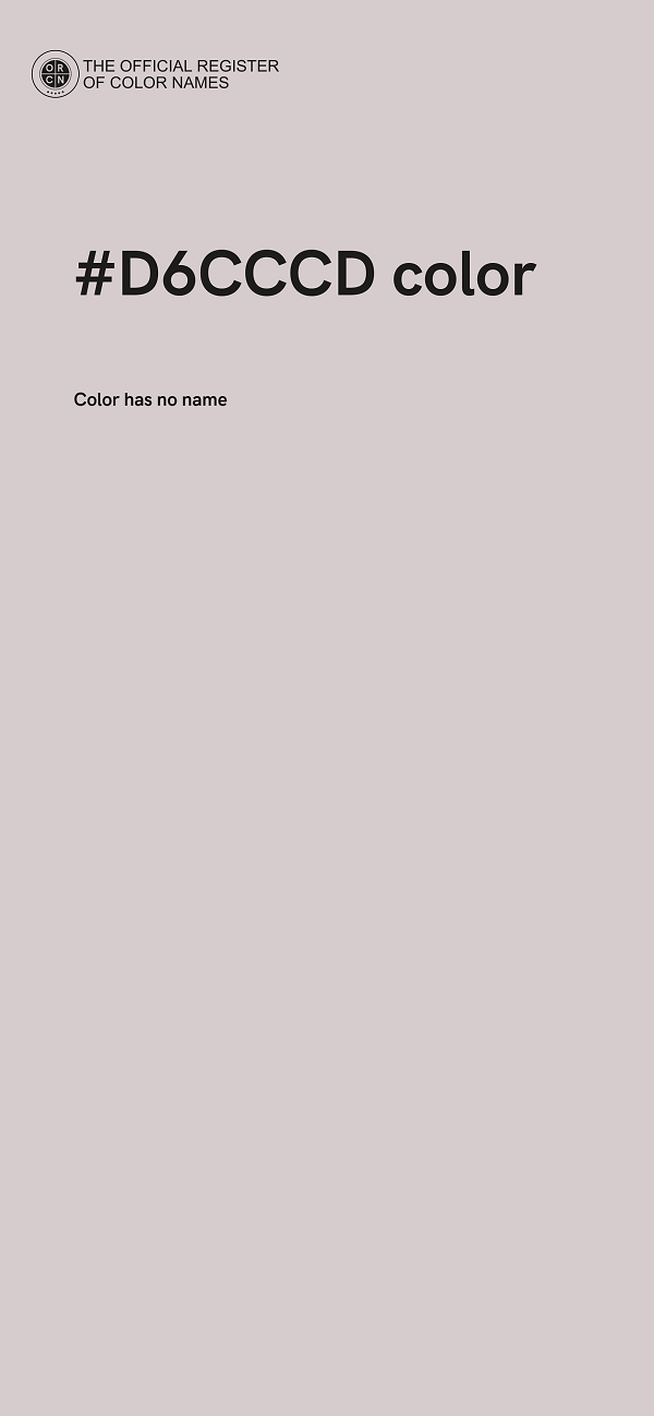 #D6CCCD color image