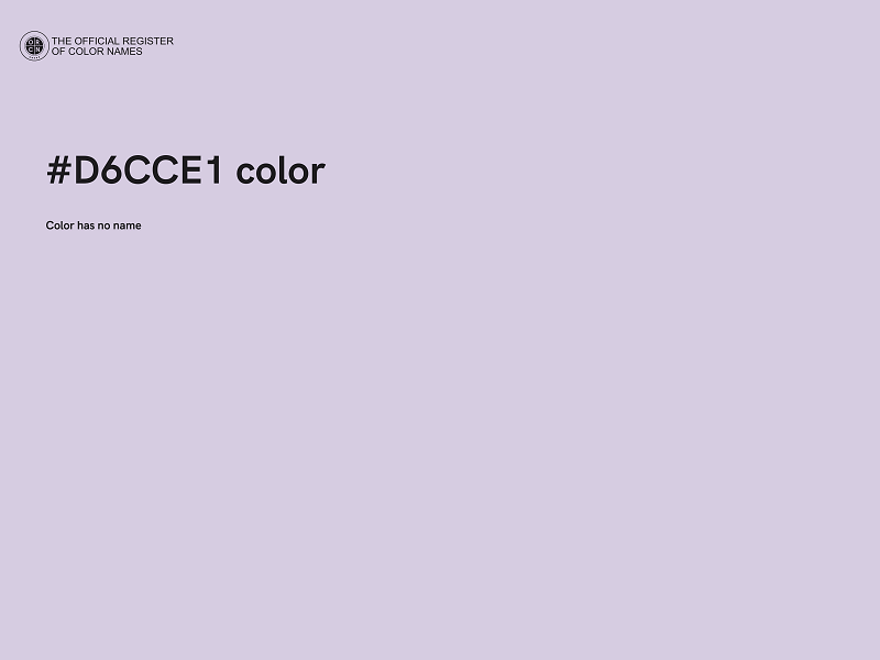 #D6CCE1 color image