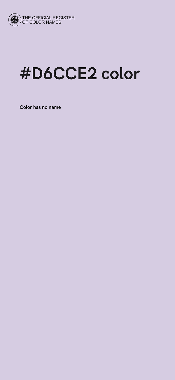 #D6CCE2 color image