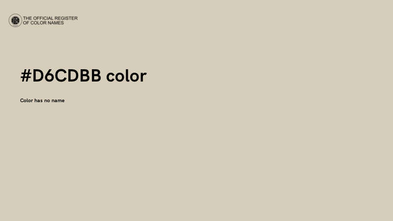 #D6CDBB color image
