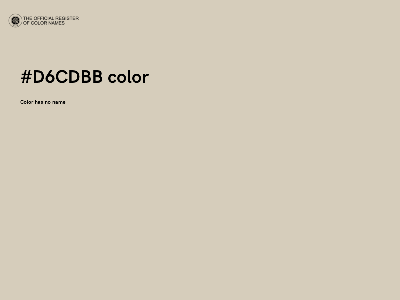 #D6CDBB color image