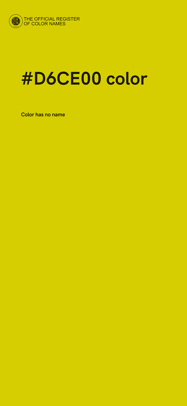 #D6CE00 color image