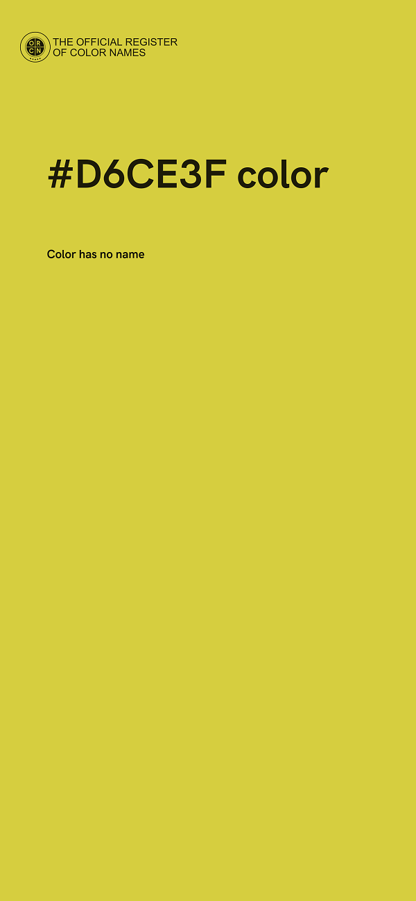 #D6CE3F color image