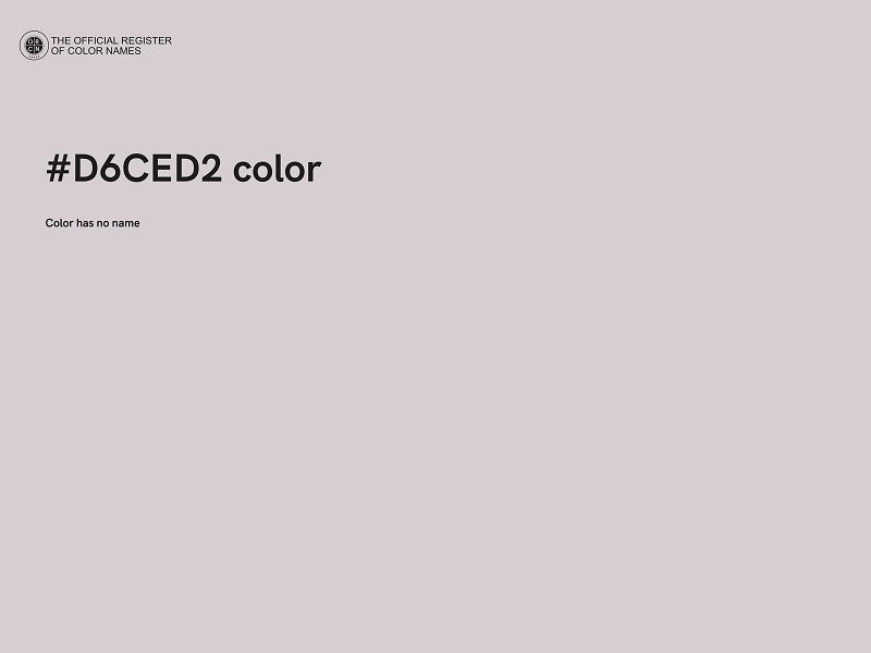 #D6CED2 color image