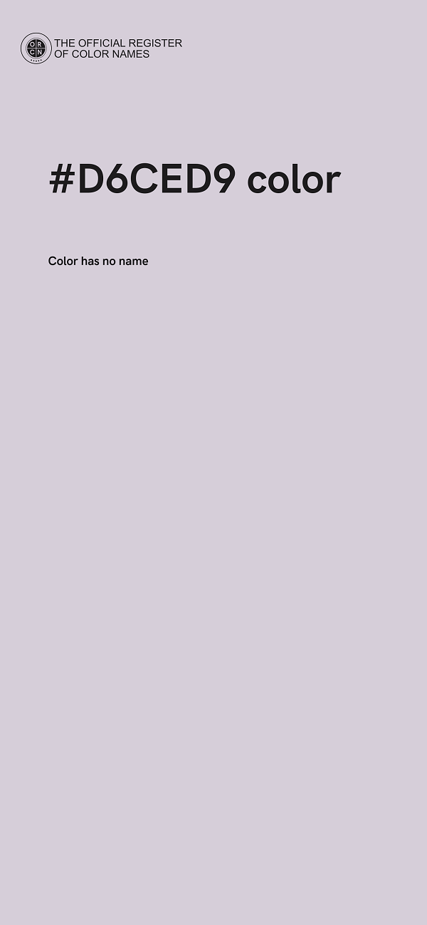 #D6CED9 color image